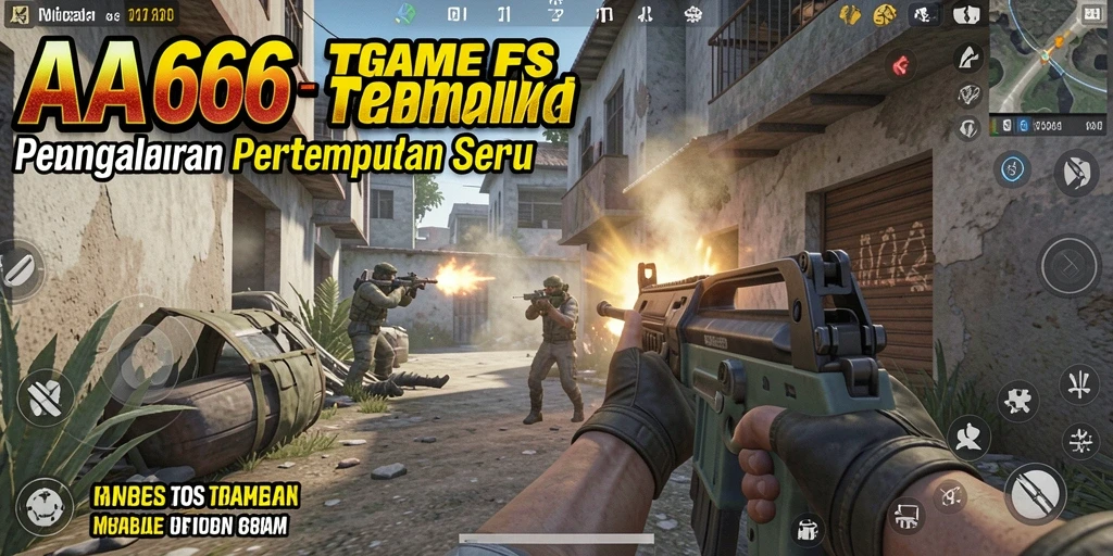 Tampilan gameplay intens di AA666 dengan aksi pertempuran yang mendebarkan.
