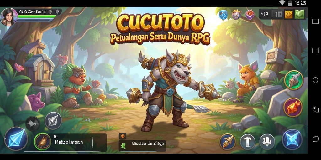 Tampilan gameplay RPG yang menarik dan penuh aksi.