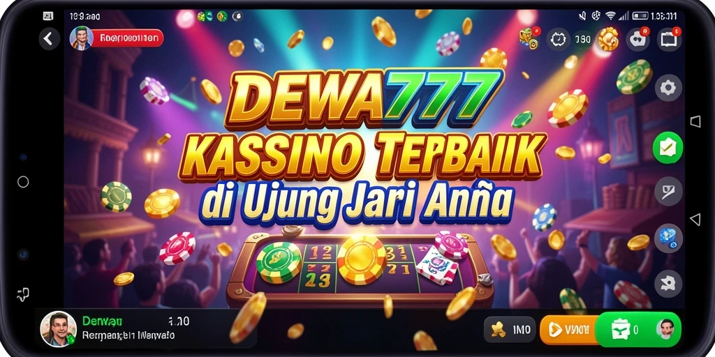 Screenshot DEWA777 yang menunjukkan gameplay seru dan interaktif kasino.