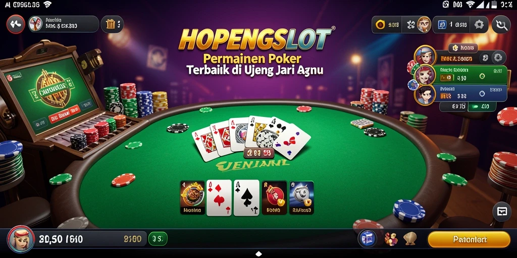 Tampilan gameplay HOPENGSLOT dengan aksi poker yang mendebarkan.
