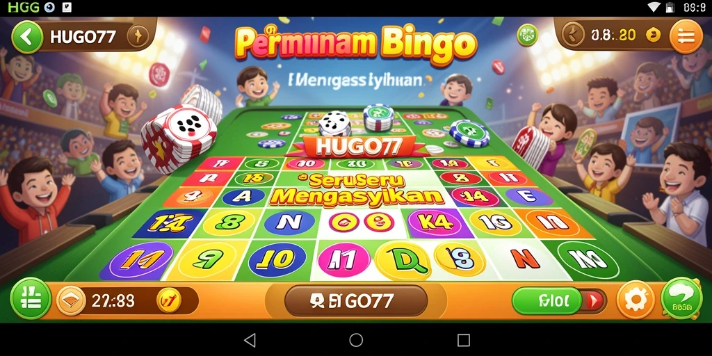 Tampilan gameplay HUGO77 yang seru dan menarik.