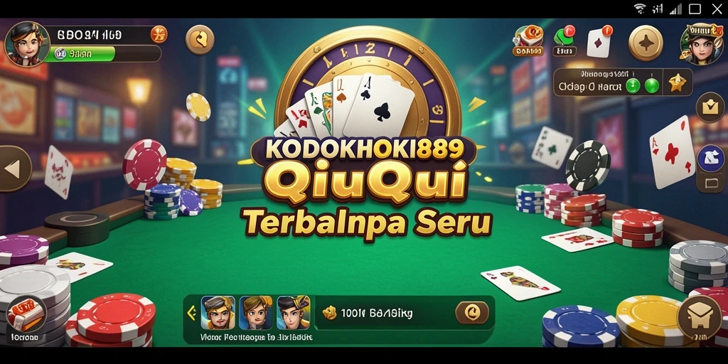Tampilan gameplay seru KODOKHOKI889 dalam aksi QiuQiu.