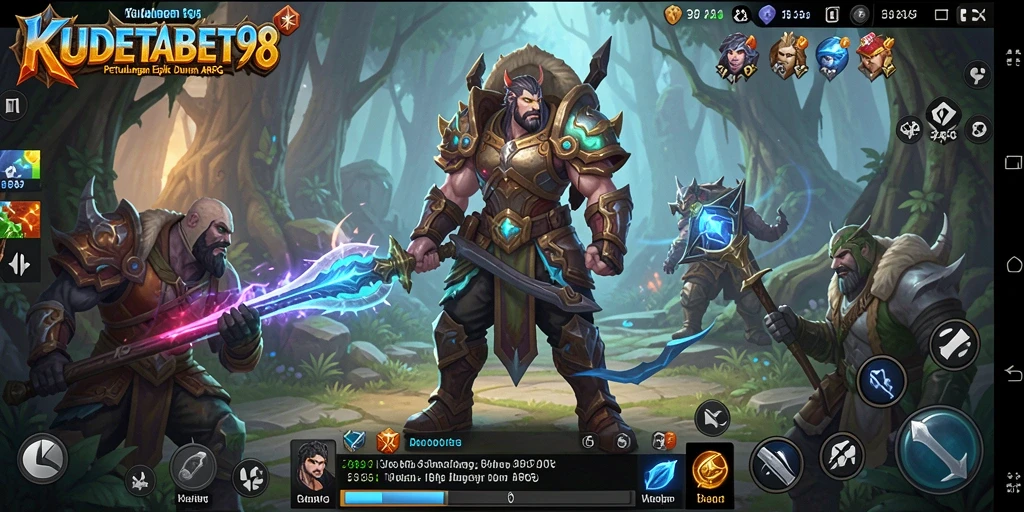 Gameplay ARPG seru dalam KUDETABET98 dengan grafis memukau.