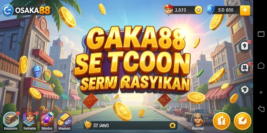 Screenshot utama OSAKA88 menampilkan gameplay Tycoon yang seru dan interaktif.