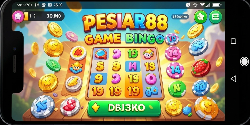 Tampilan gameplay Bingo yang menarik dan interaktif.