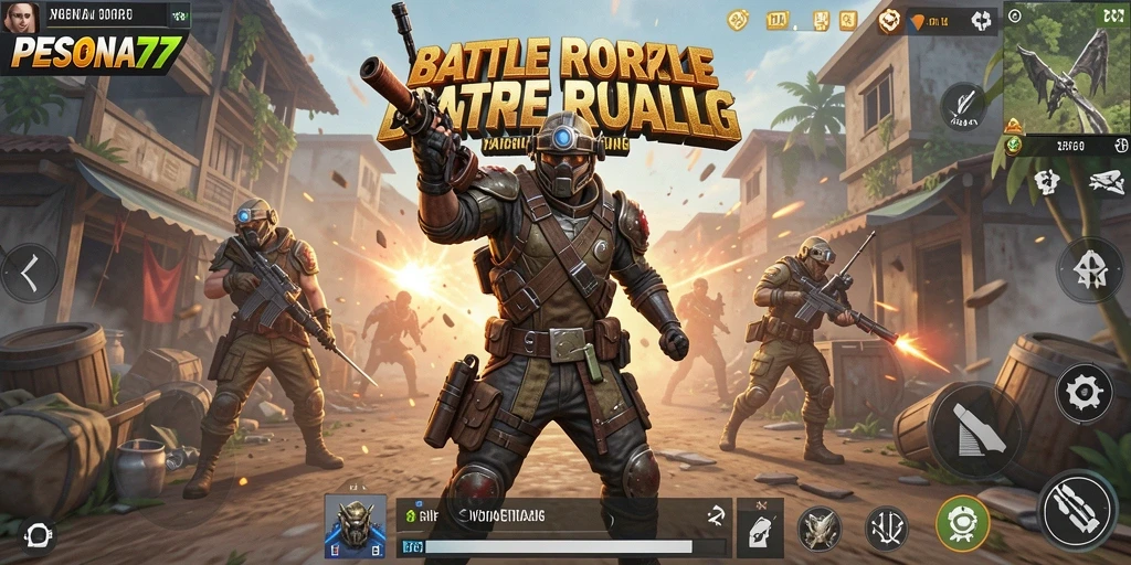 Tangkapan layar utama menunjukkan gameplay mendebarkan dalam PESONA77.