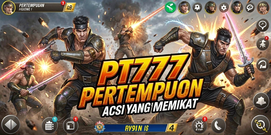Tampilan mendebarkan gameplay PT777 dengan aksi bertempo cepat.