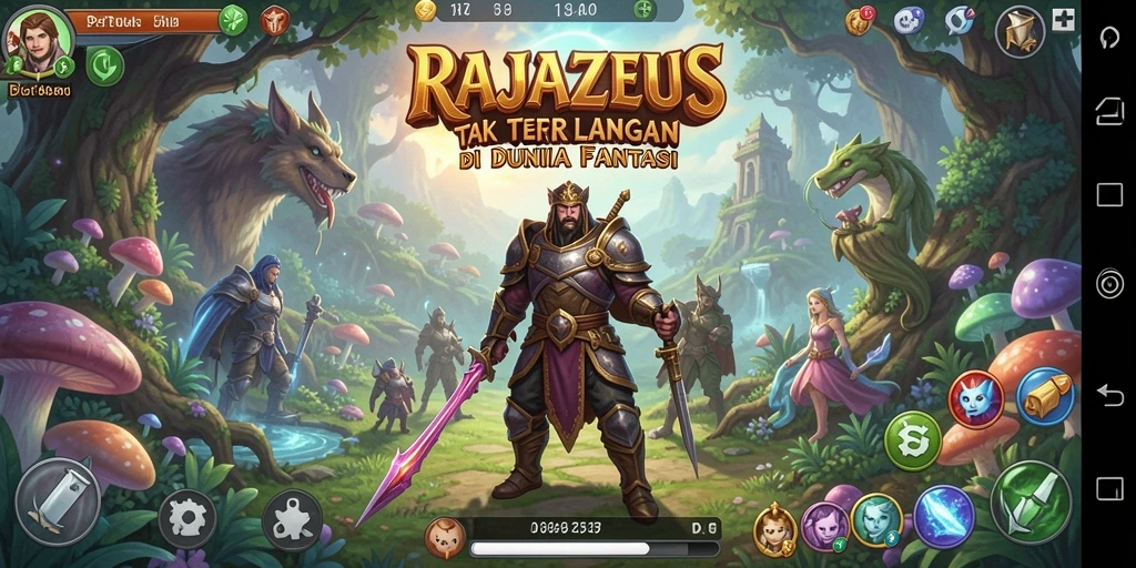 Gameplay seru dalam dunia petualangan RAJAZEUS yang penuh tantangan.