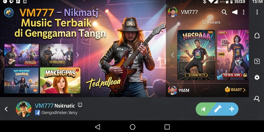 Tampilan gameplay VM777 yang menakjubkan dan interaktif.
